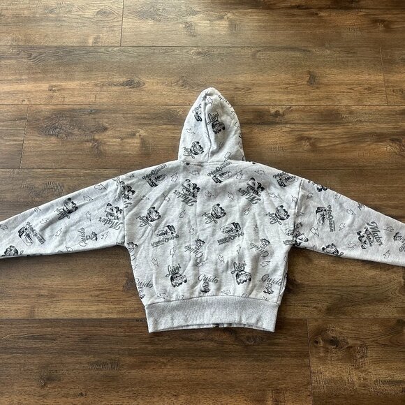 Disney/Pixar Cars Women's Medium Full Zip Cropped Hoodie All-Over Print - Picture 3 of 5